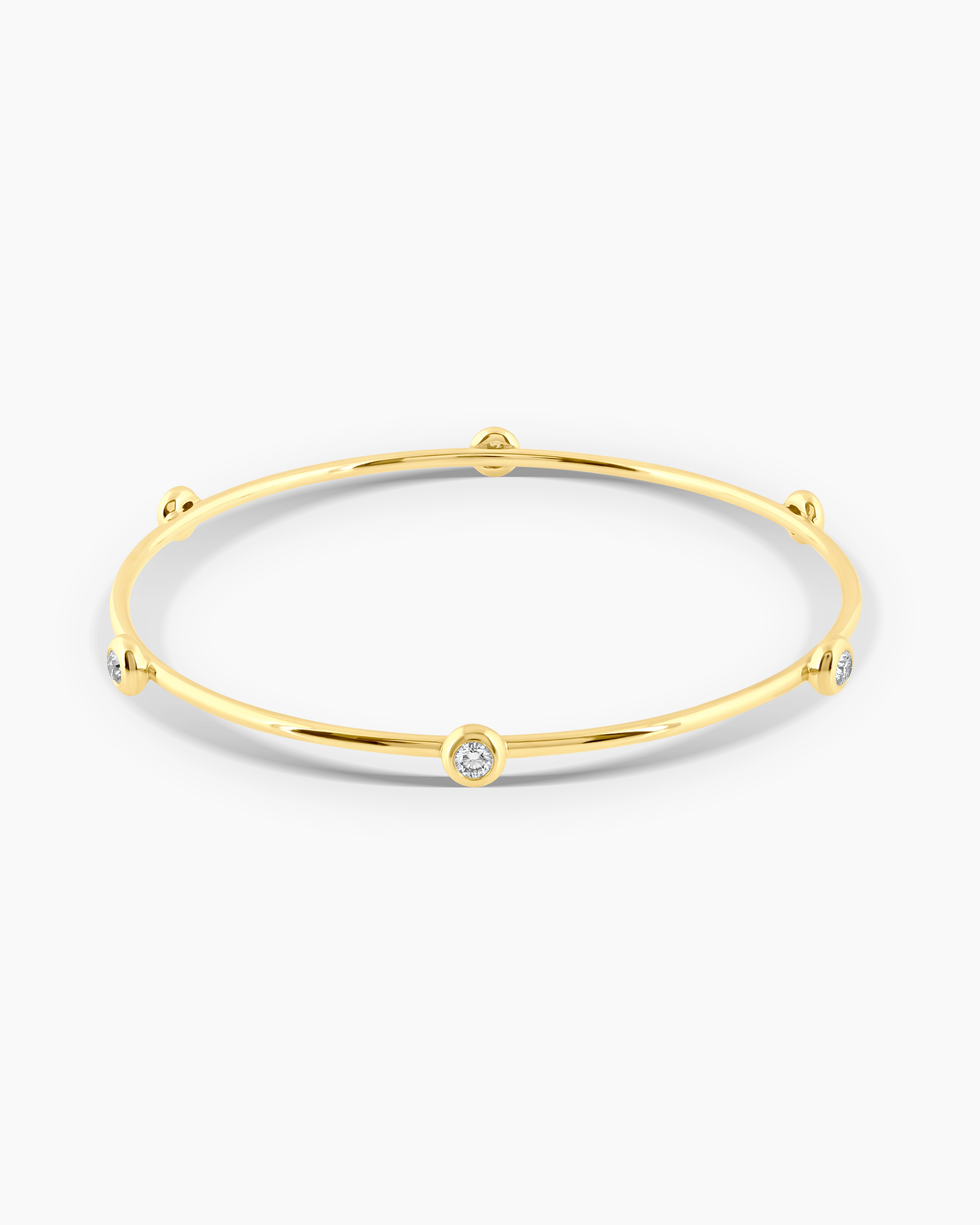 Prime | Round Lab Diamond Bangle Bracelet