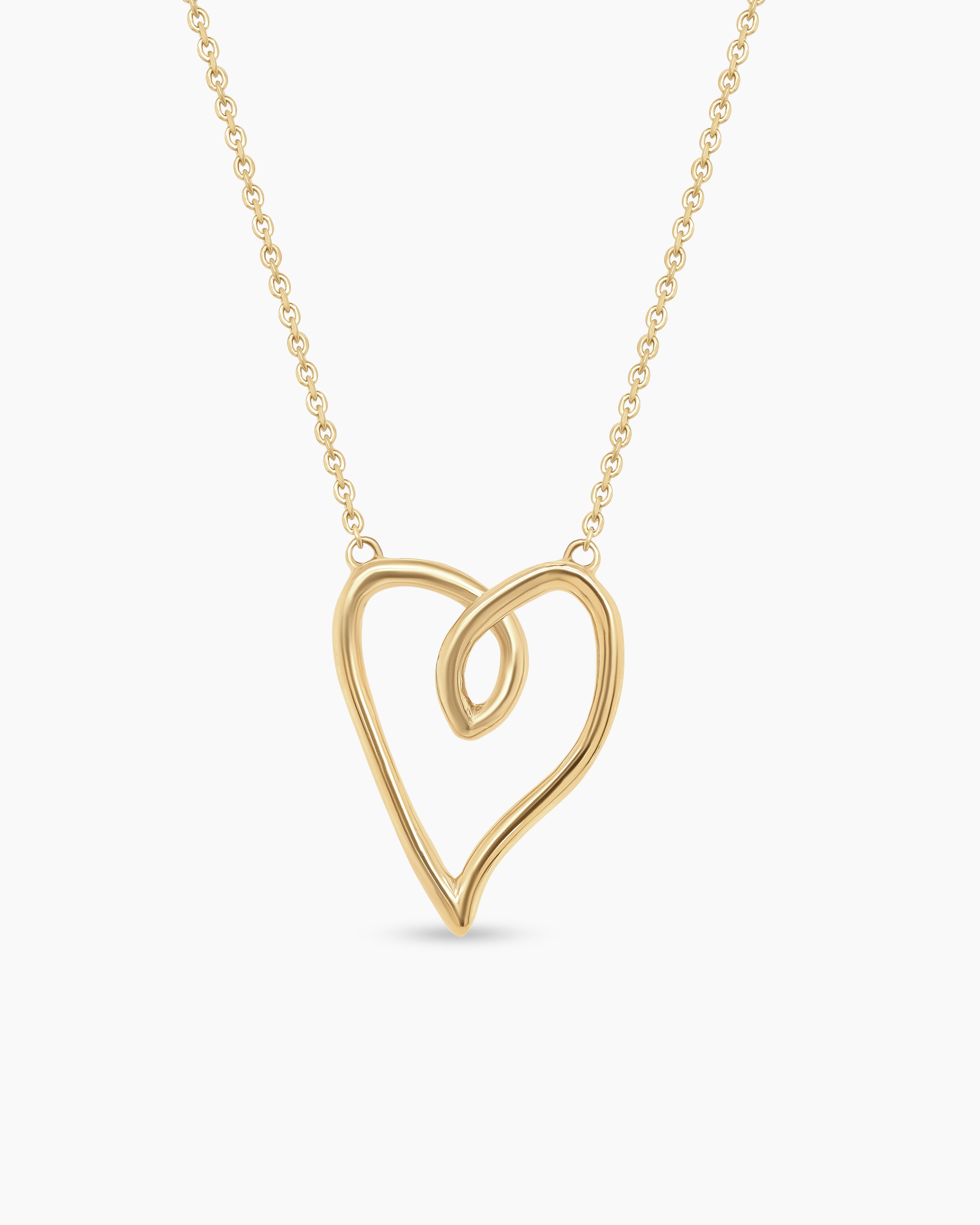 Medium Gold Pendant Necklace