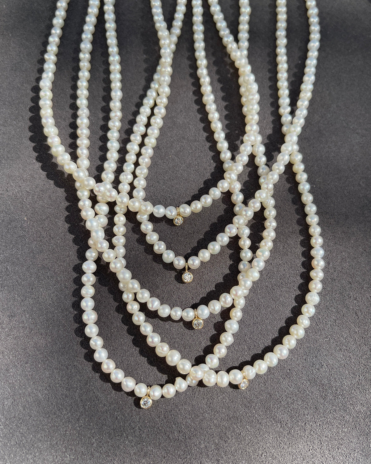 Marrakech | Pearl and Diamond Accent Beaded Necklace