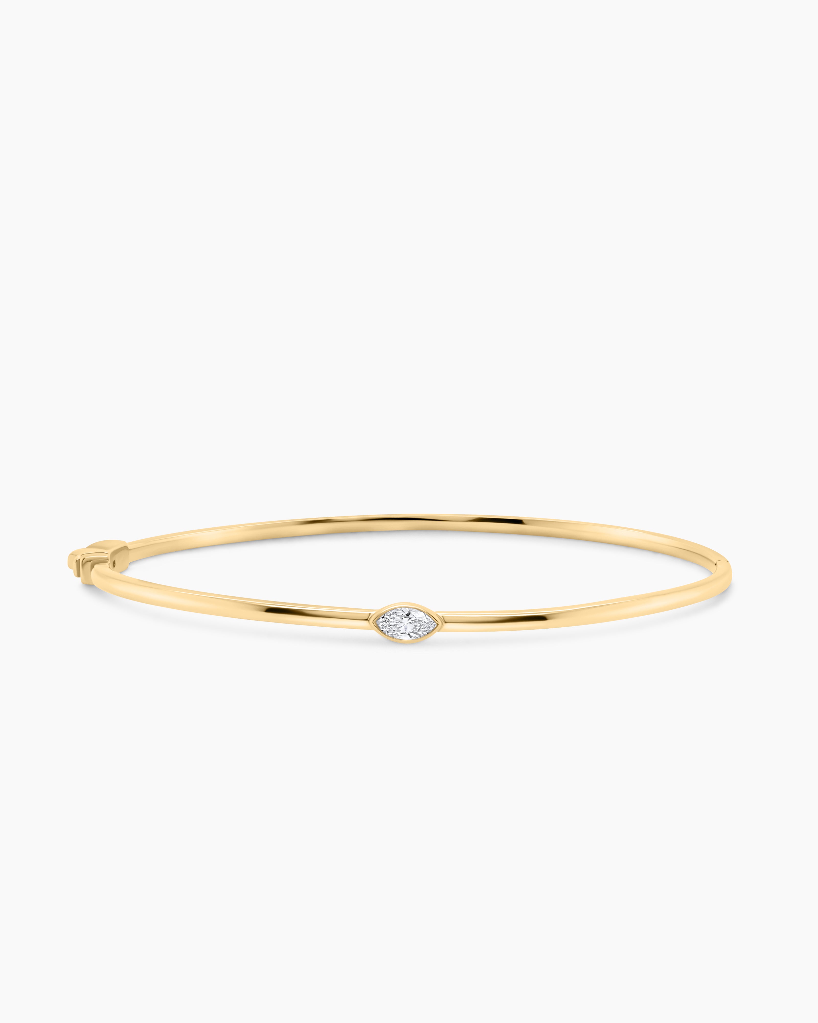 Marquis Cut Hinged Diamond Bracelet