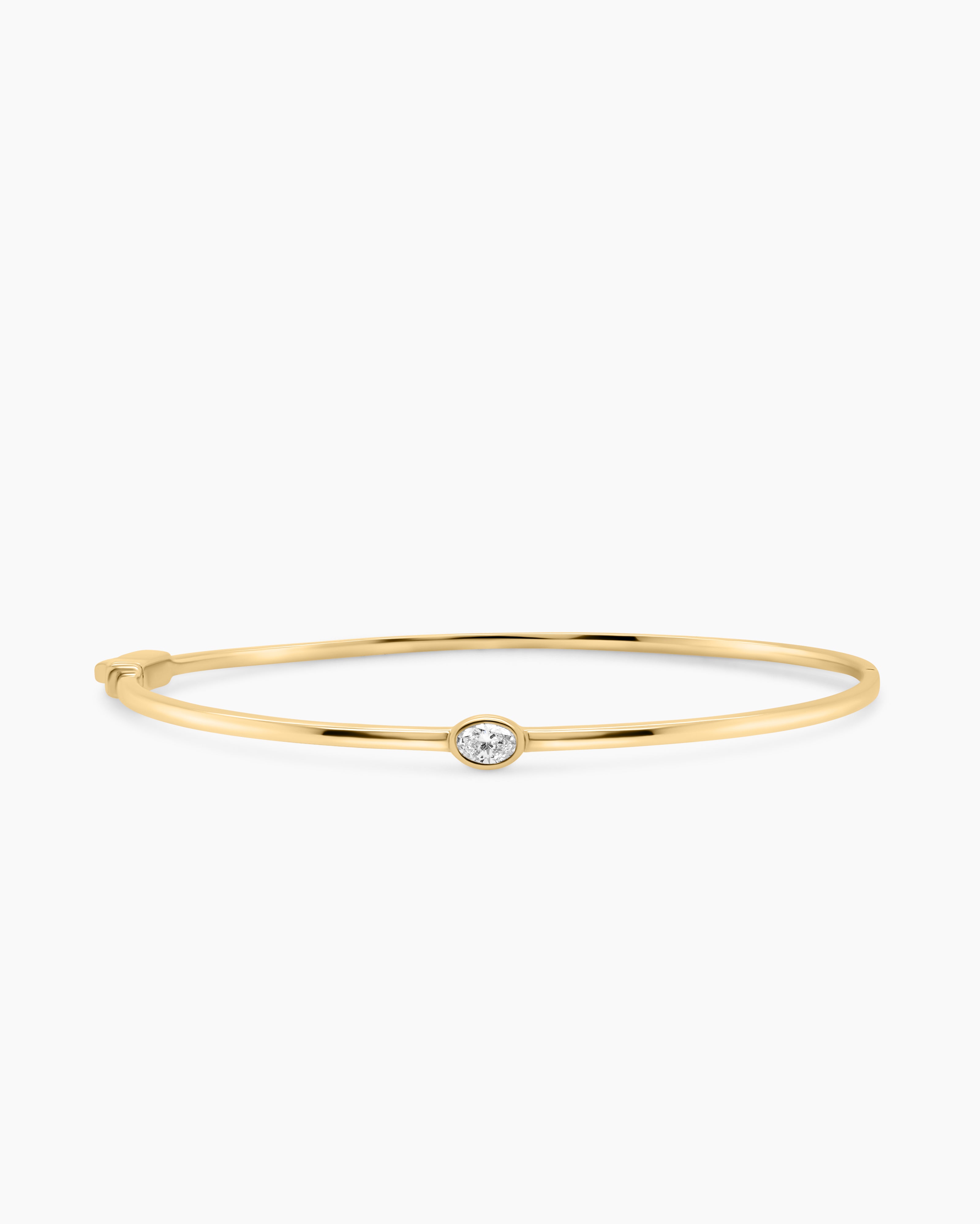 Oval Cut Hinged Diamond Bracelet