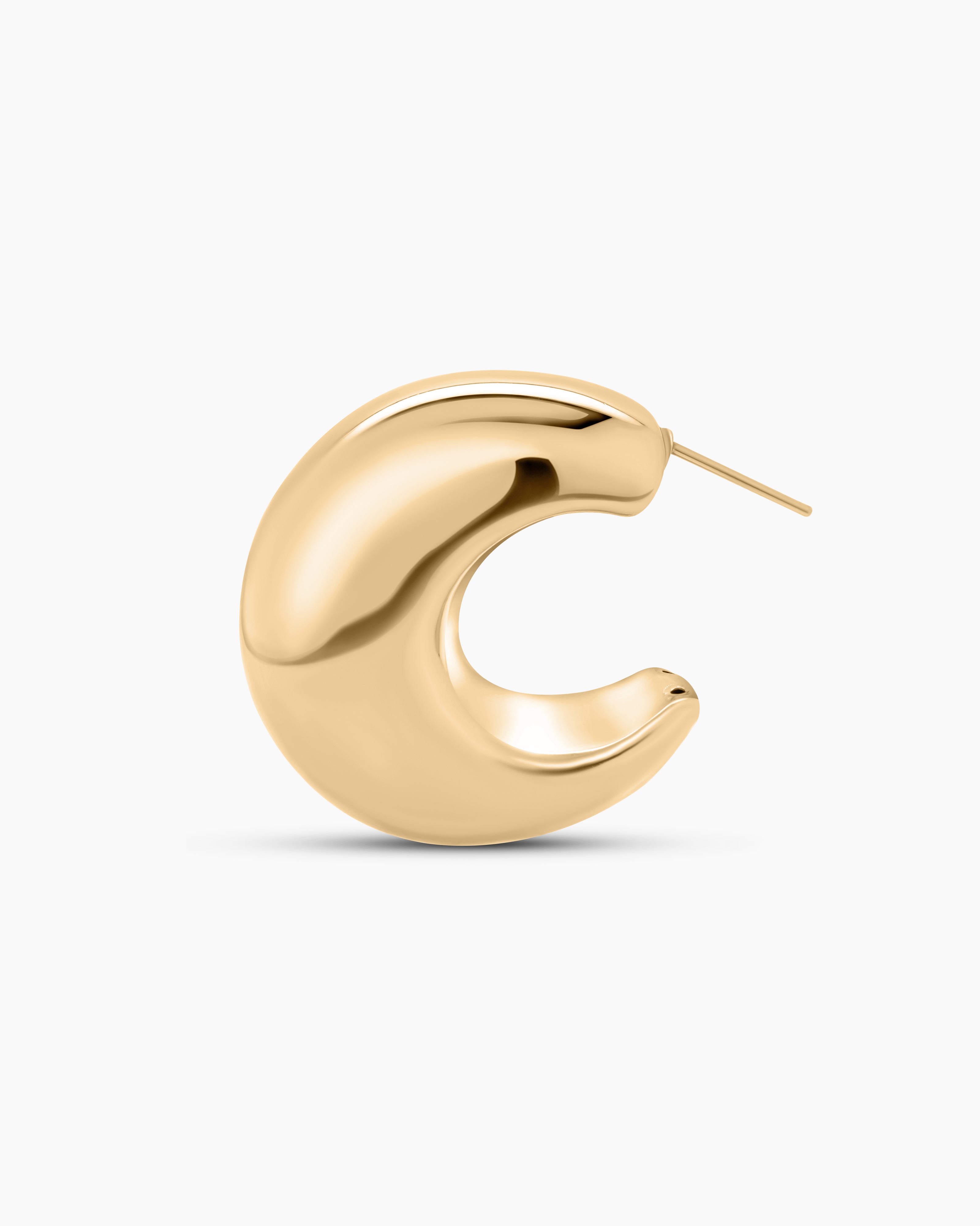 Medium Half Moon Hoop Earrings