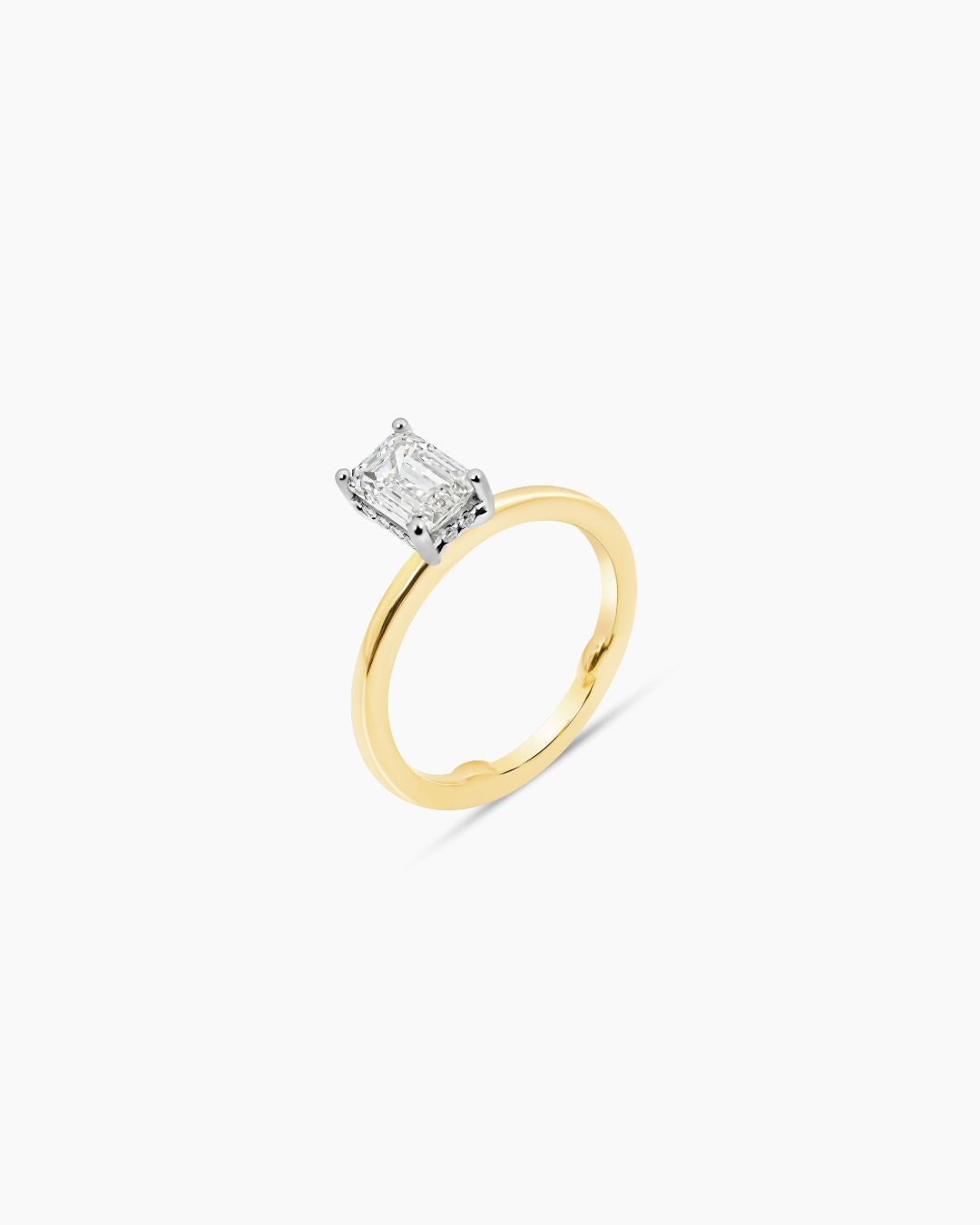 Emerald Cut Diamond Engagement Ring