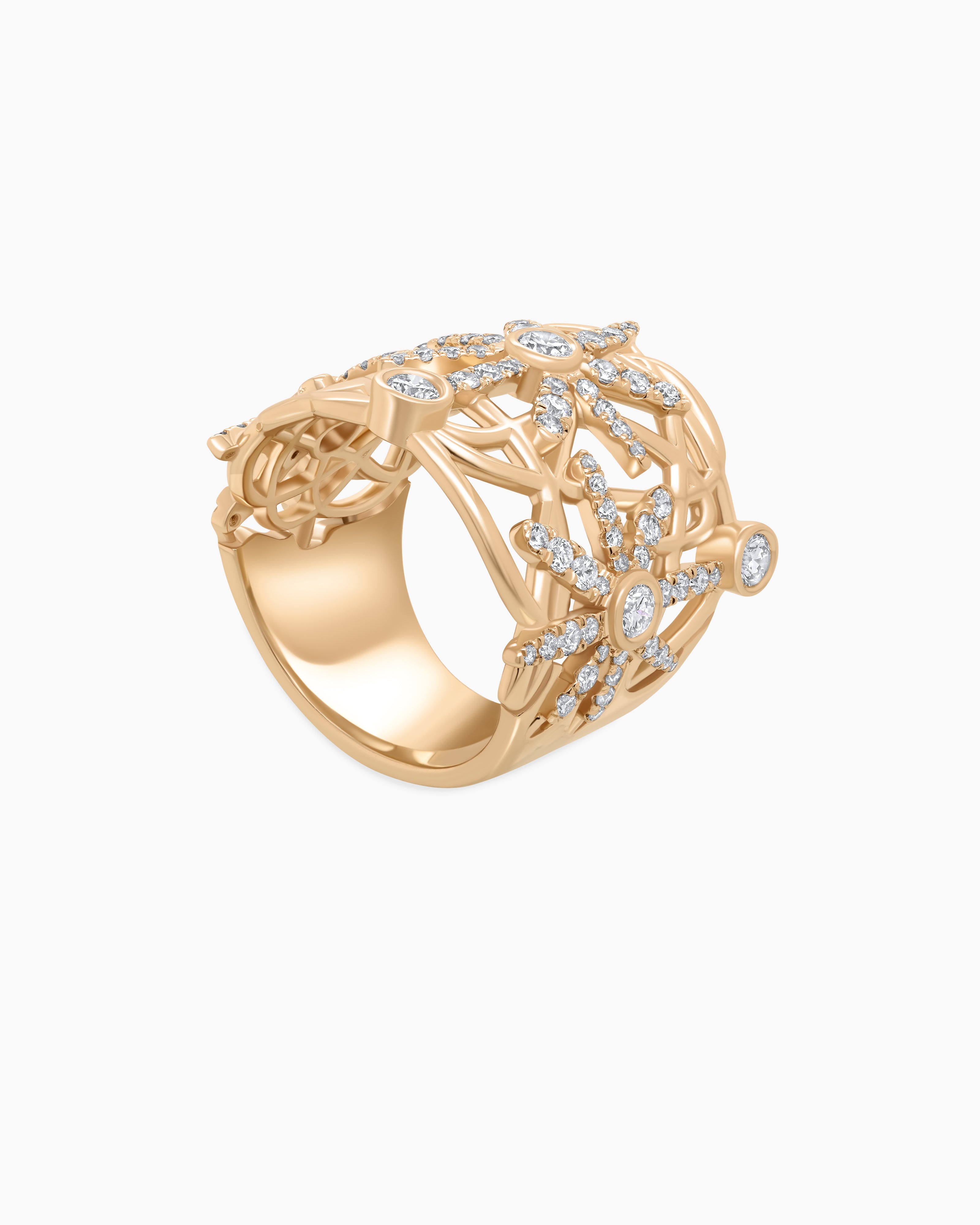 Diamond Cigar Band Ring
