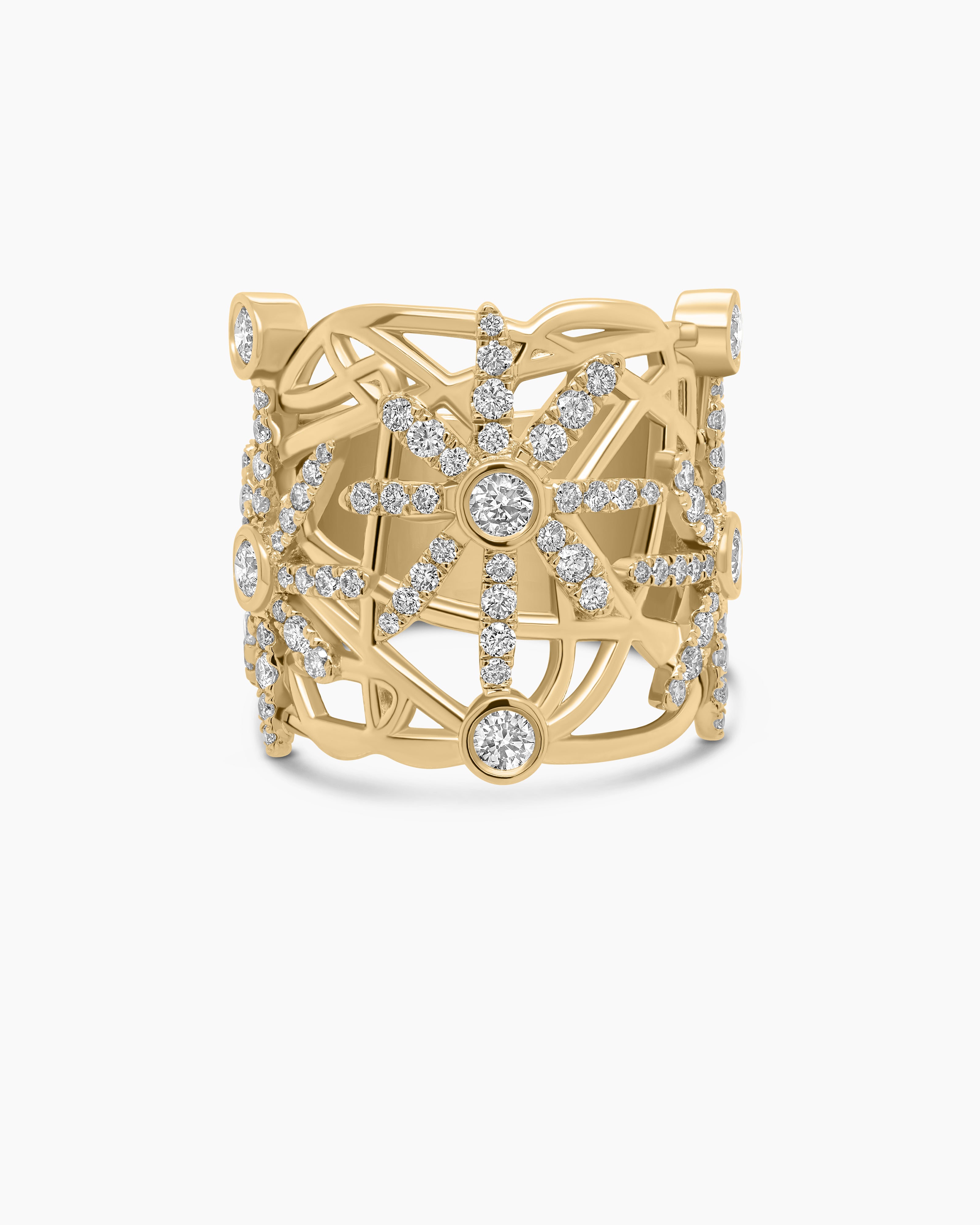 Diamond Cigar Band Ring