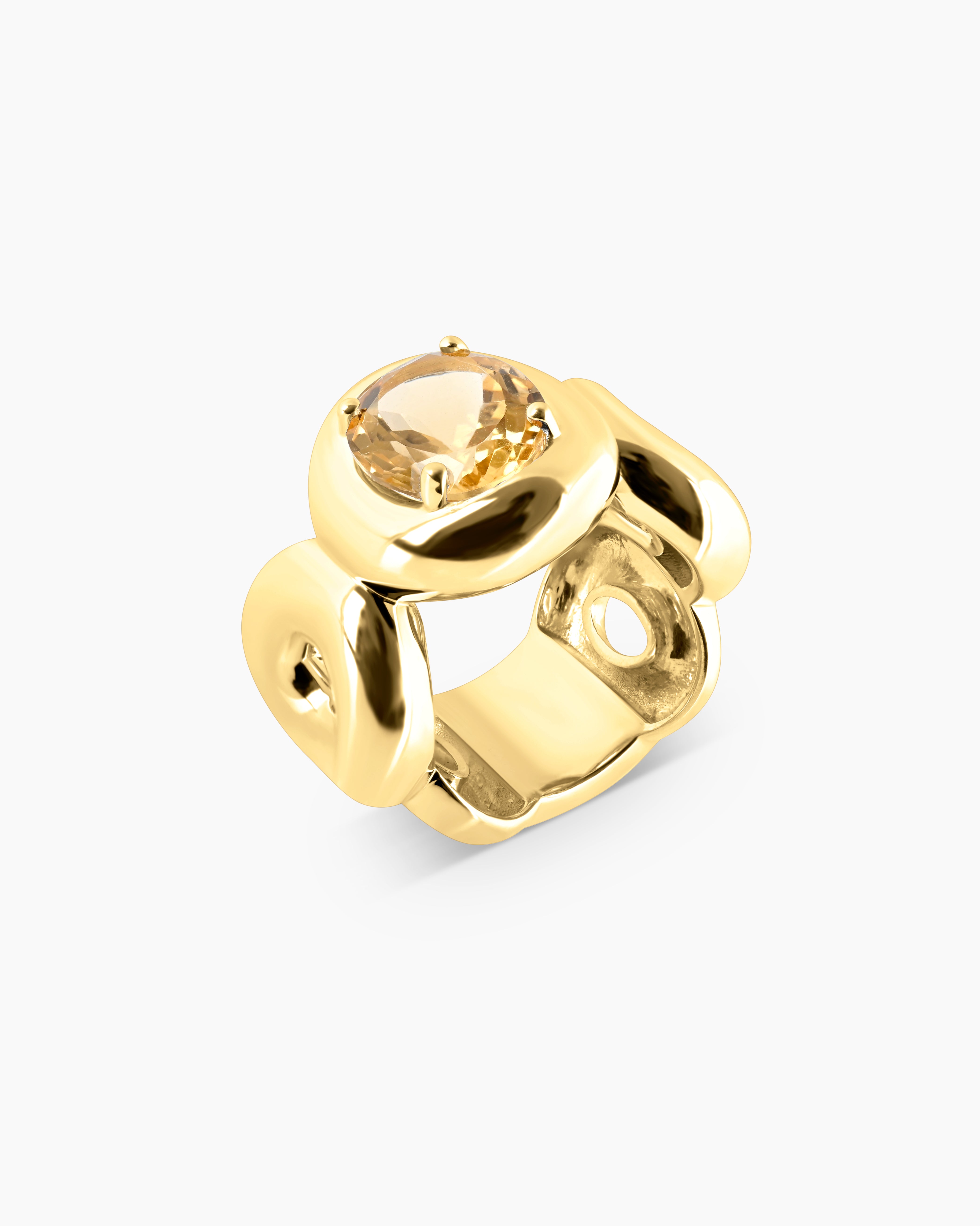 Glit | Gold Vermeil Gemstone Statement Ring