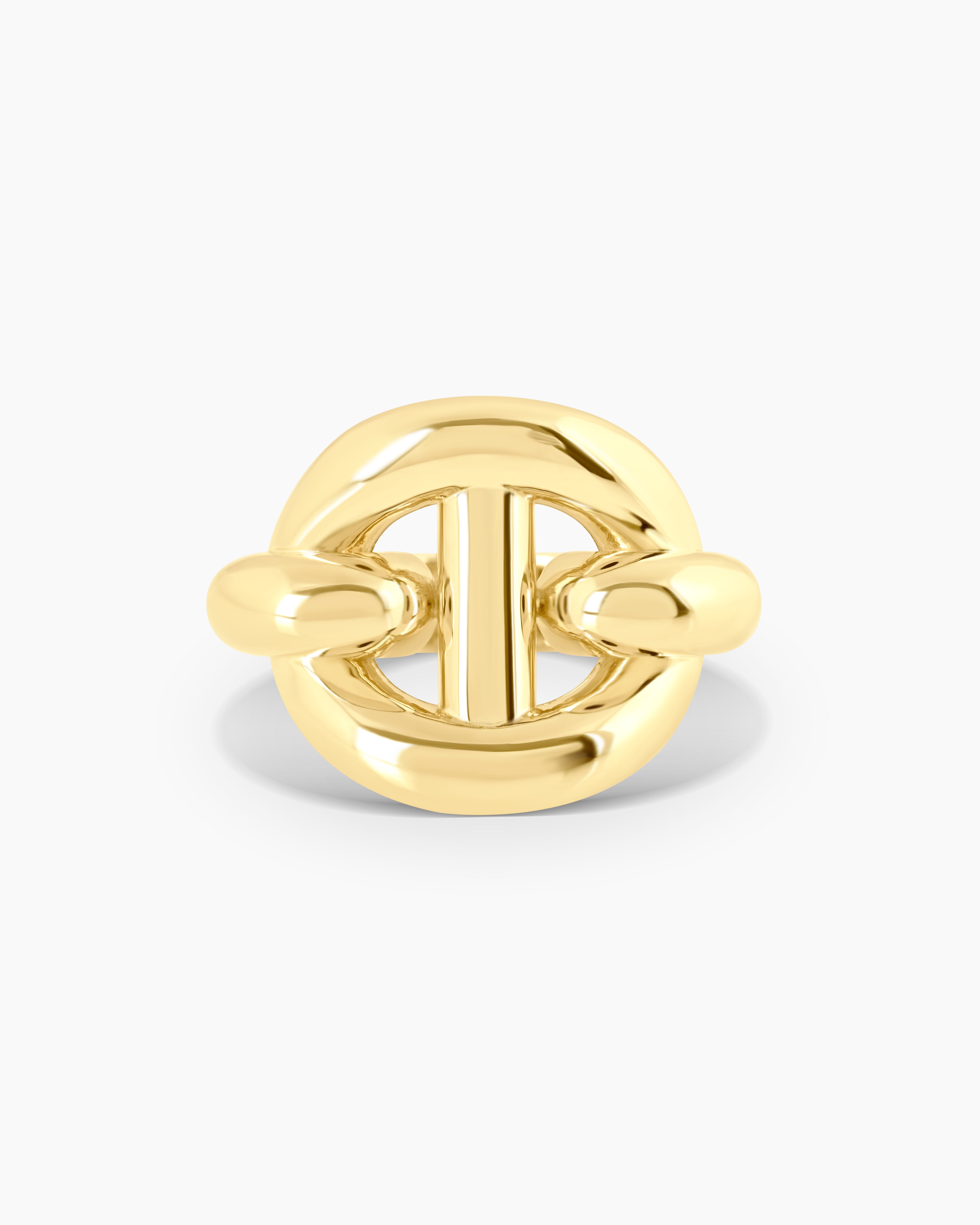 Nexus | Gold Vermeil Statement Link Ring