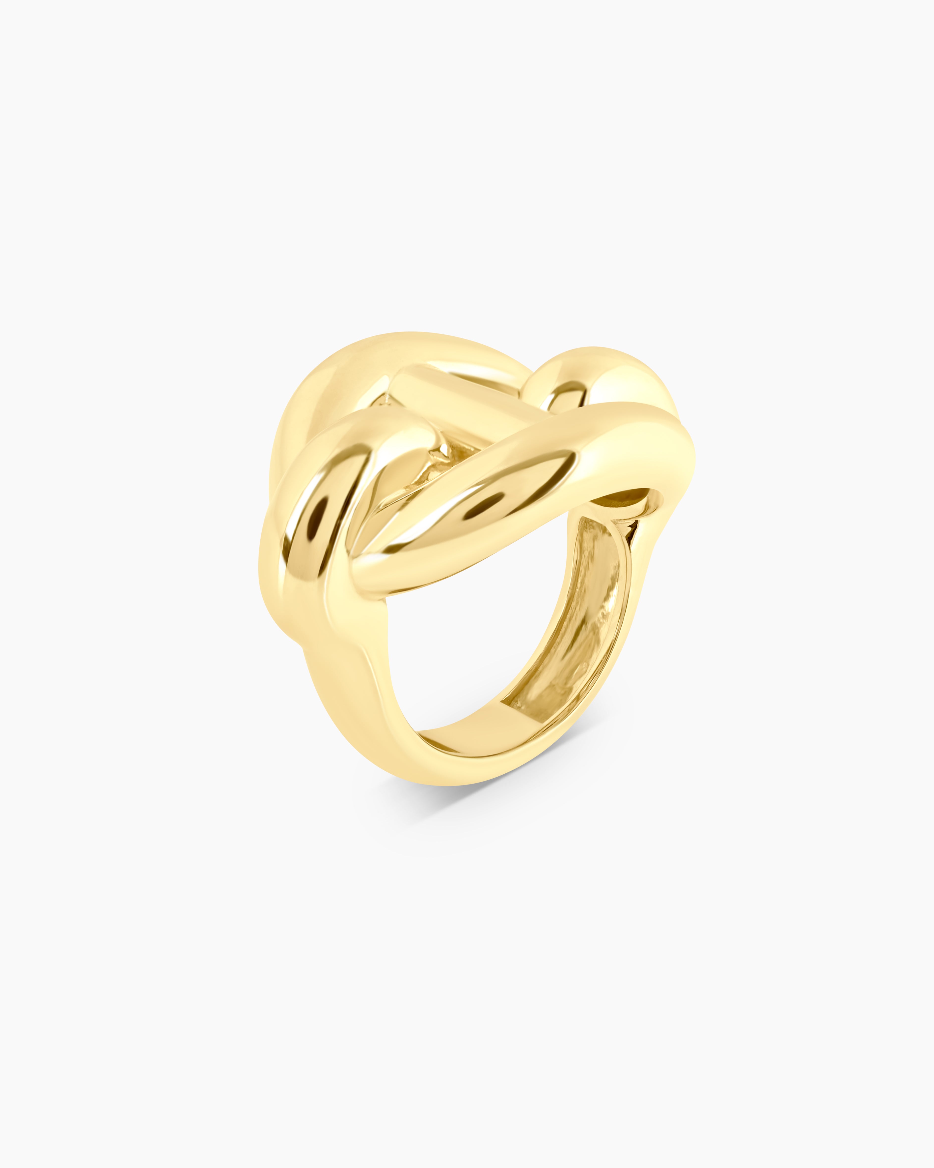 Nexus | Gold Vermeil Statement Link Ring
