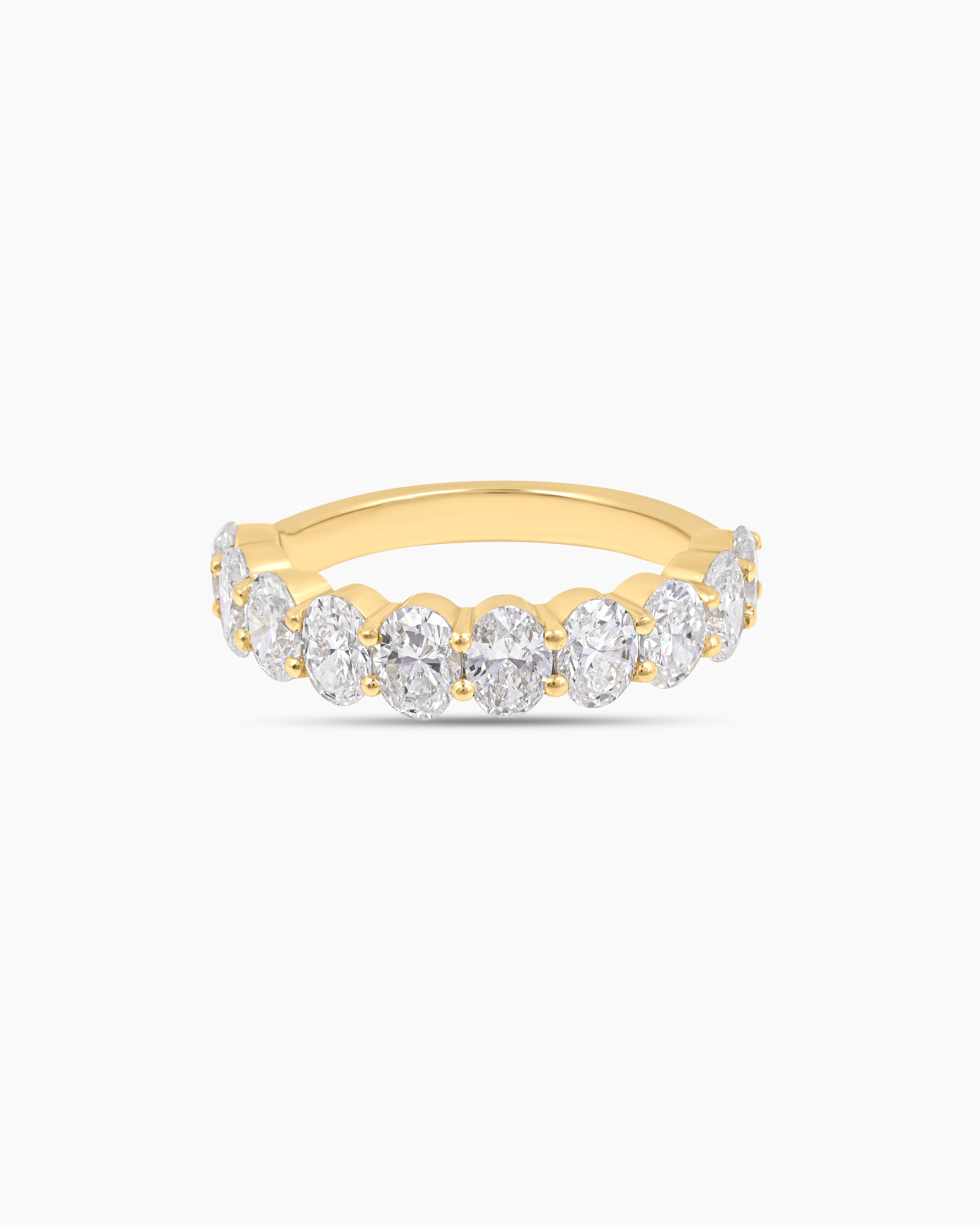 Evermore | Oval Cut Halfway Lab Diamond Band Ring