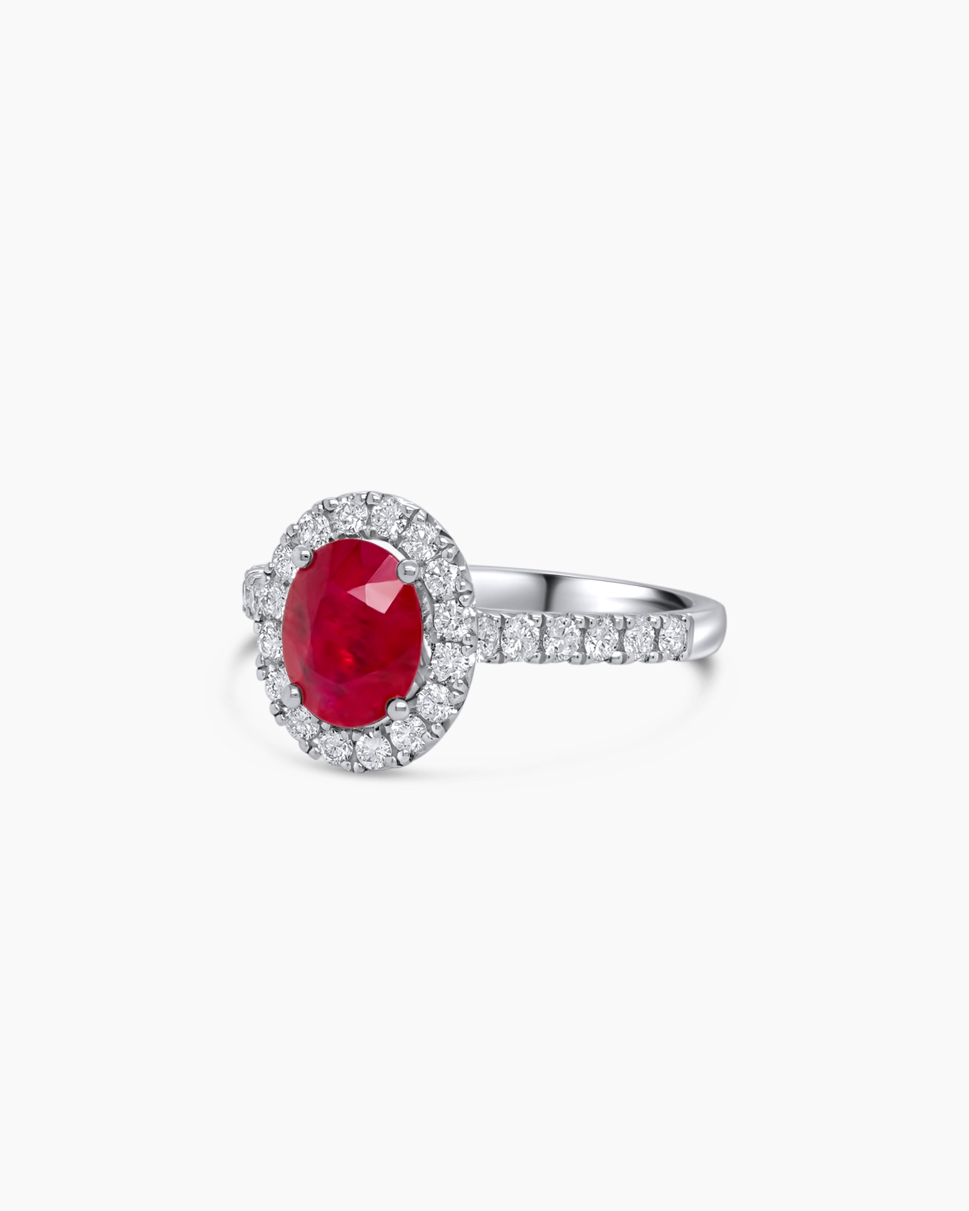  Ruby and Diamond Cocktail Ring