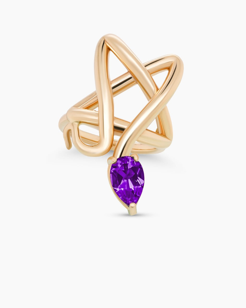 Star Snake Statement Ring