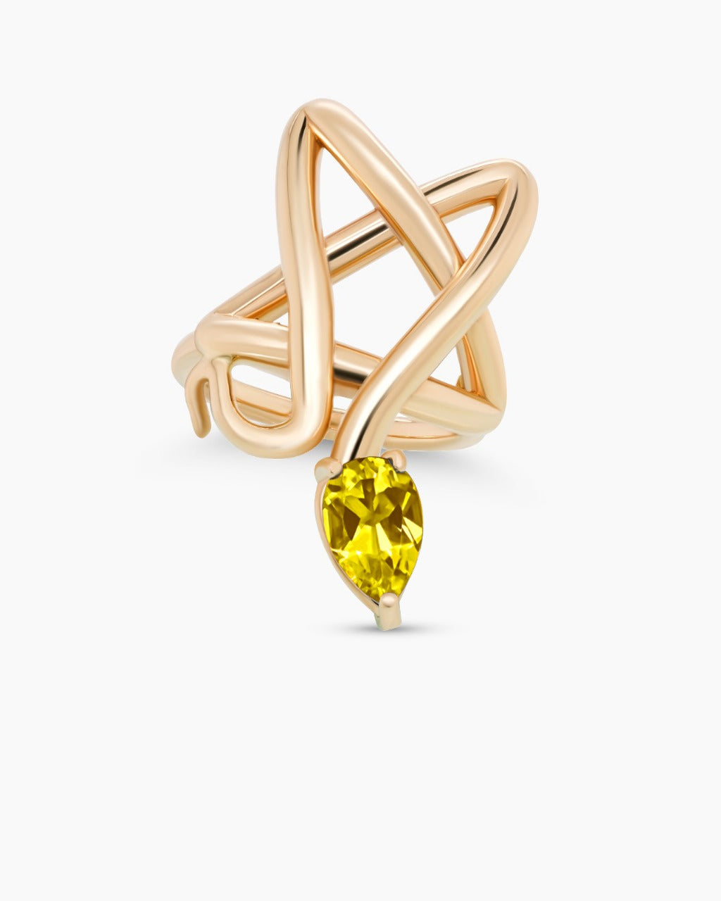 Star Snake Statement Ring
