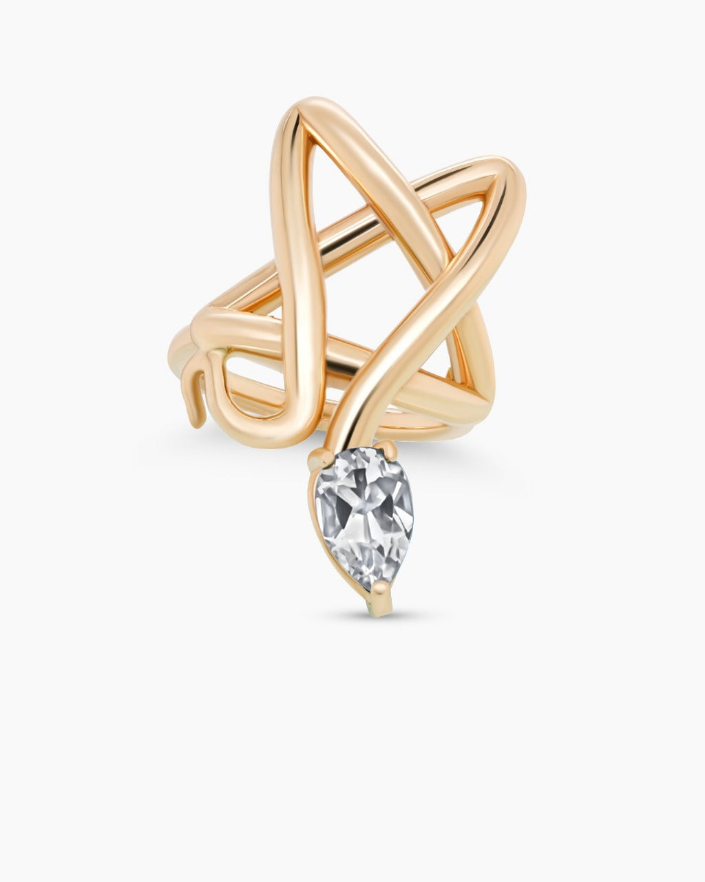 Star Snake Statement Ring