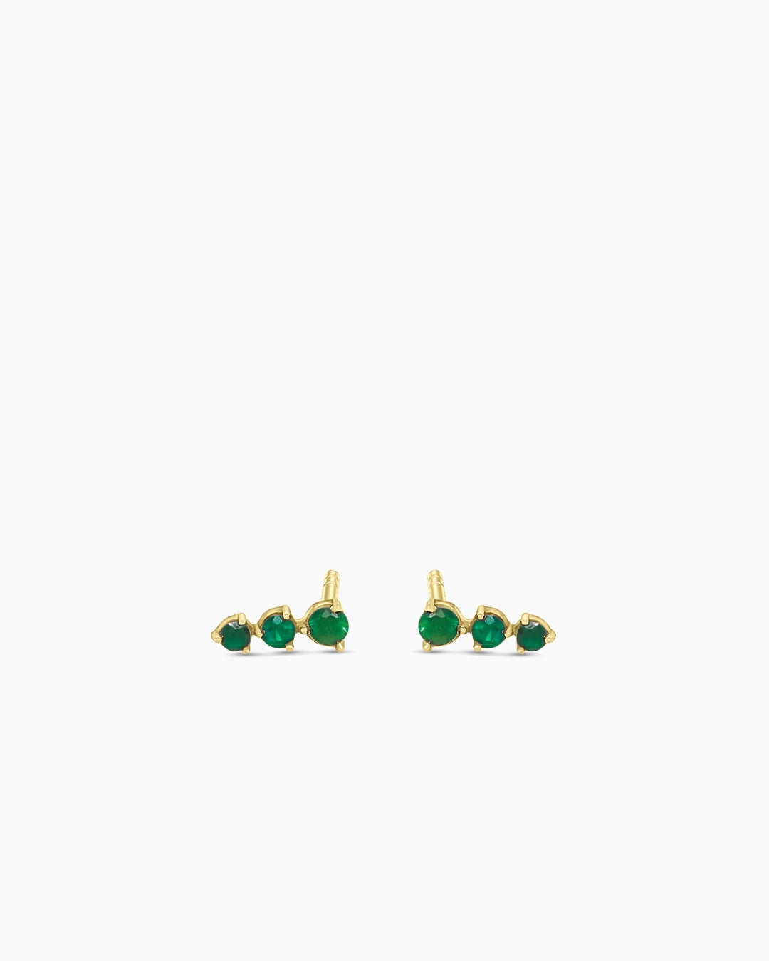 Trio | Graduated Gemstone Stud Earrings