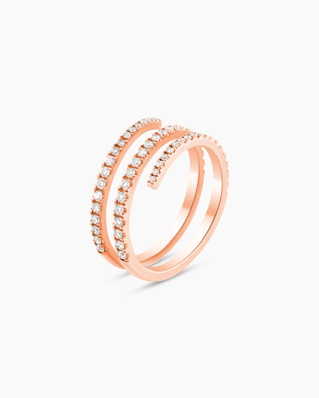 Rose Gold Diamond Wrap Ring