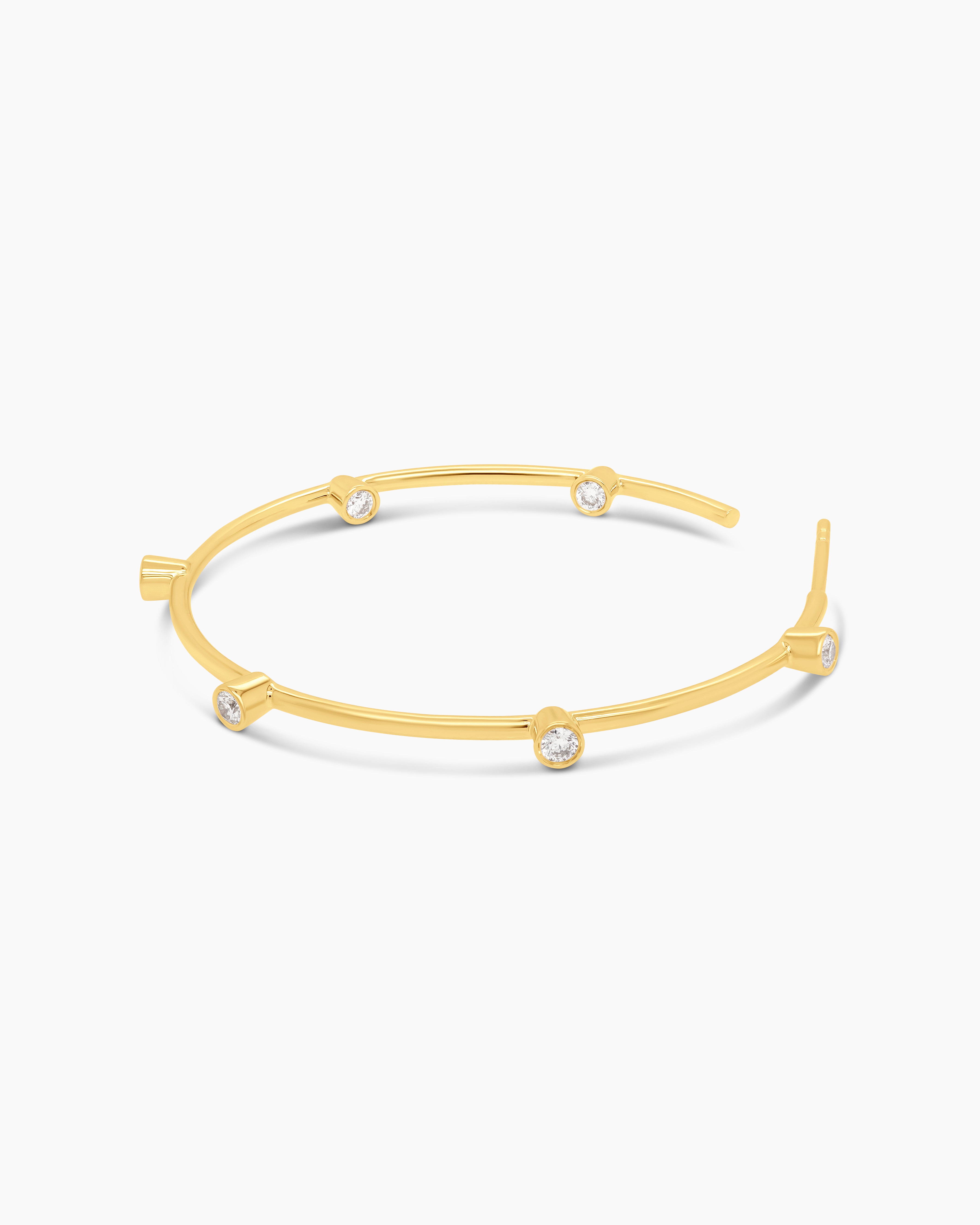 Status | Medium Diamond Hoop Earrings