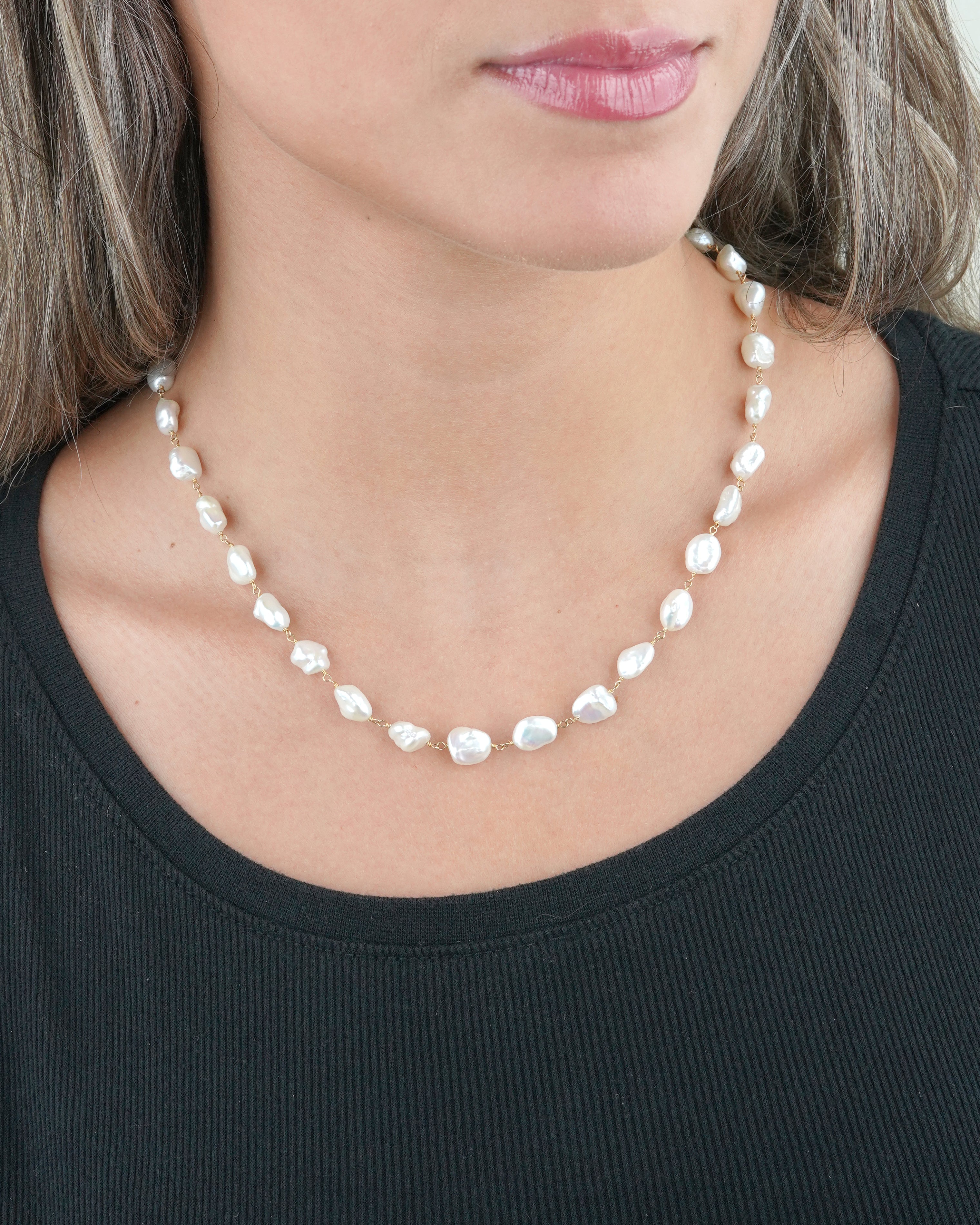 Natural Nuggets | Fresh Water Keshi Pearl Necklace
