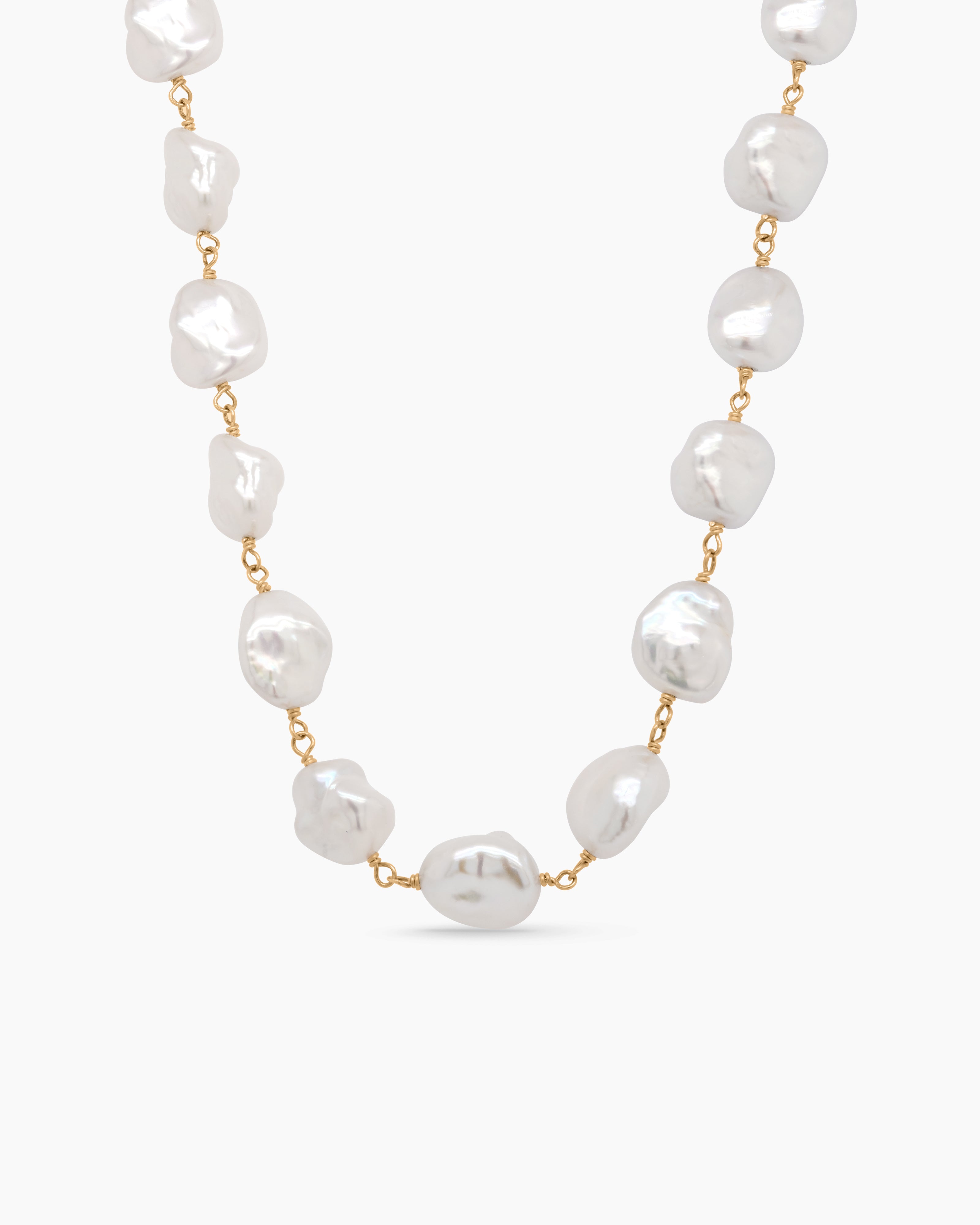 Natural Nuggets | Fresh Water Keshi Pearl Necklace