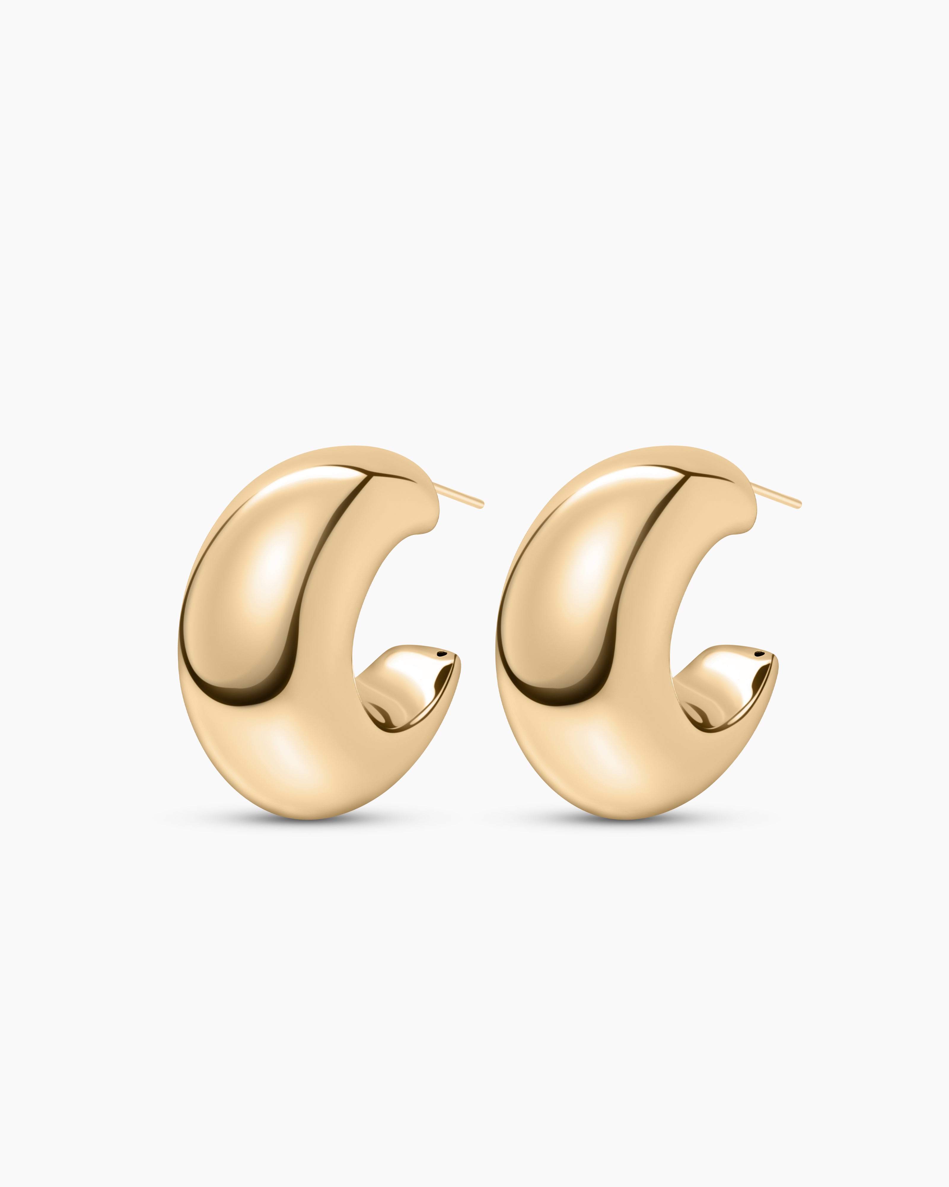 Key Biscayne | Medium Half Moon Hoop Earrings