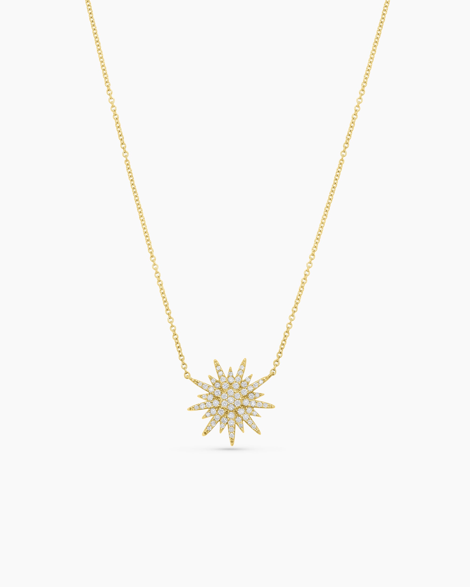 North Star | Starburst Pendant Chain Necklace