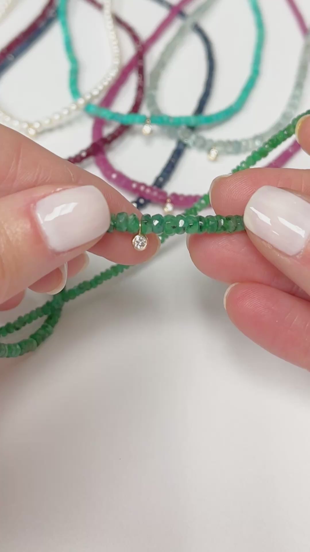 Marrakech | Diamond and Gemstone Beaded Necklace | Rudy Santayana