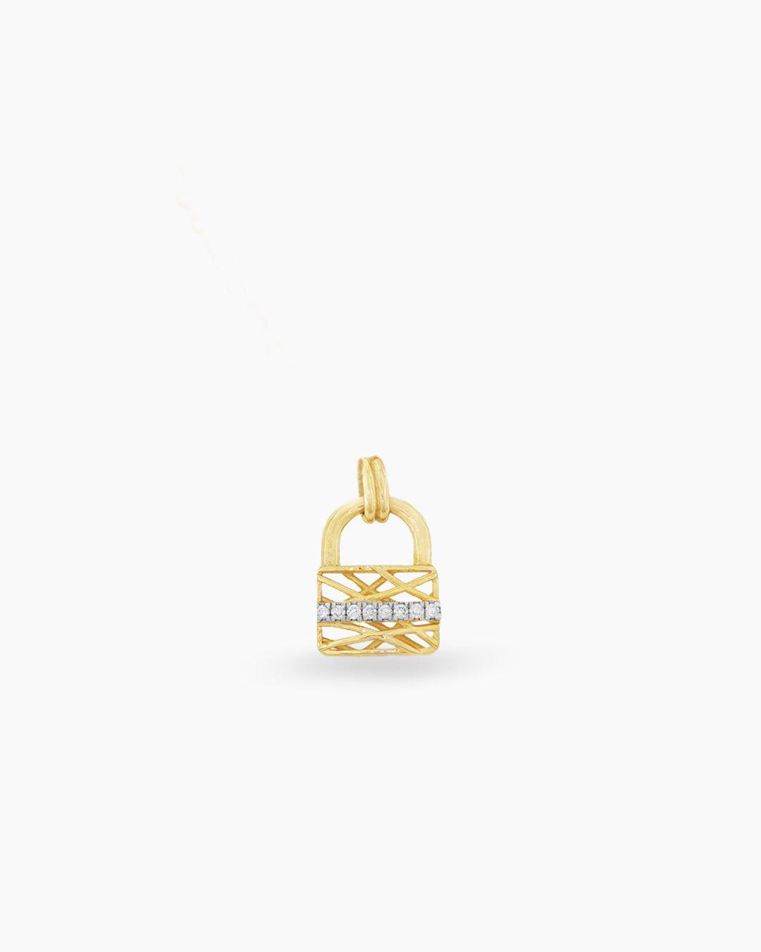 Destiny | Small Diamond Accent Locket Pendant Chain Necklace