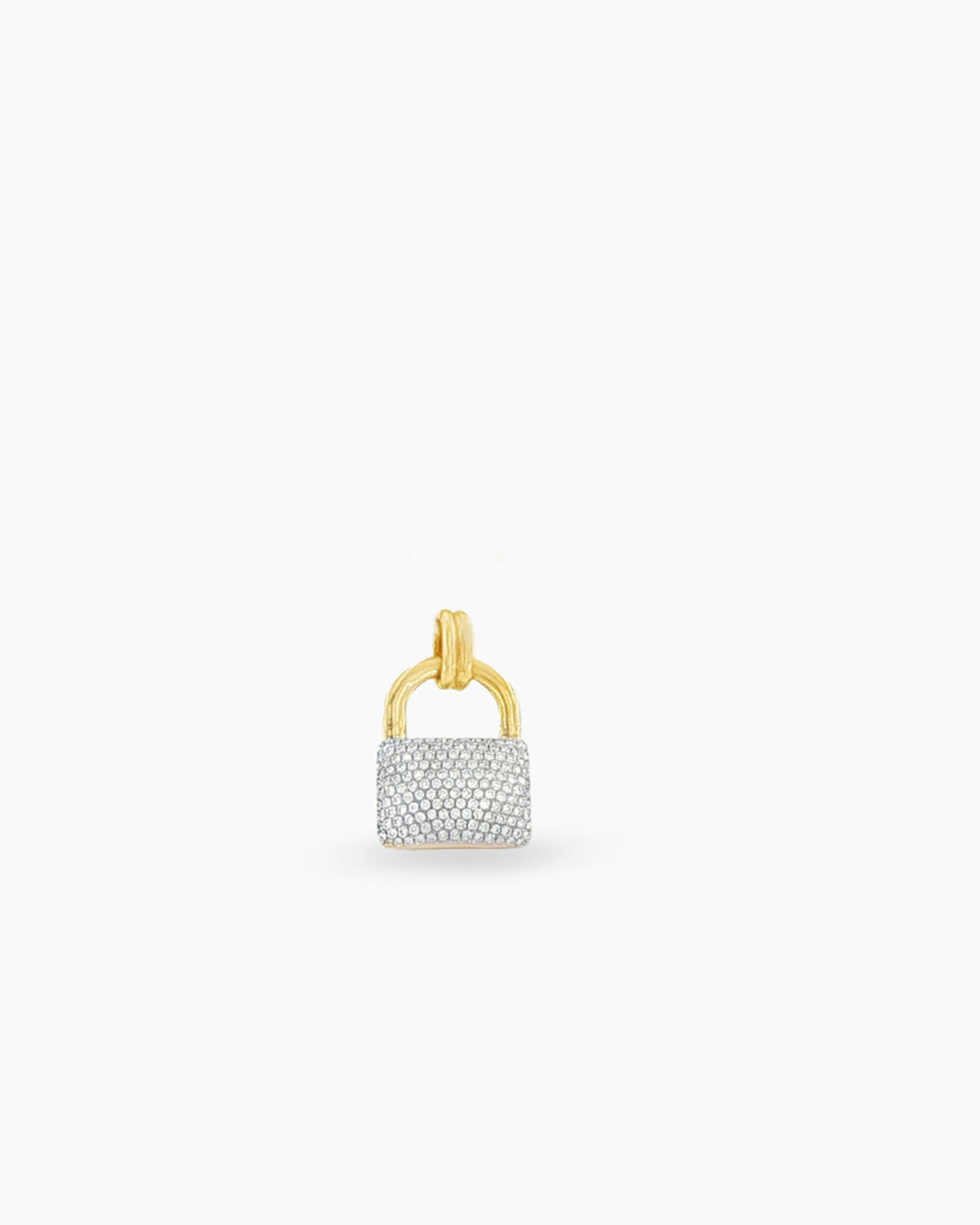 Harmony | Small Pave Set Diamond Locket Pendant Chain Necklace