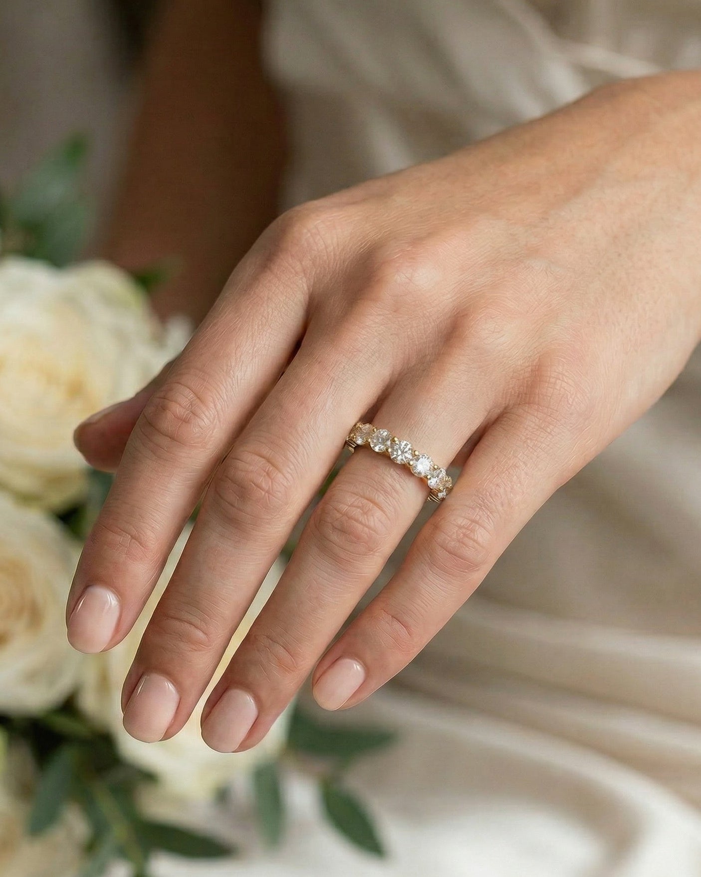 Vow | Round Halfway Lab Diamond Band Ring