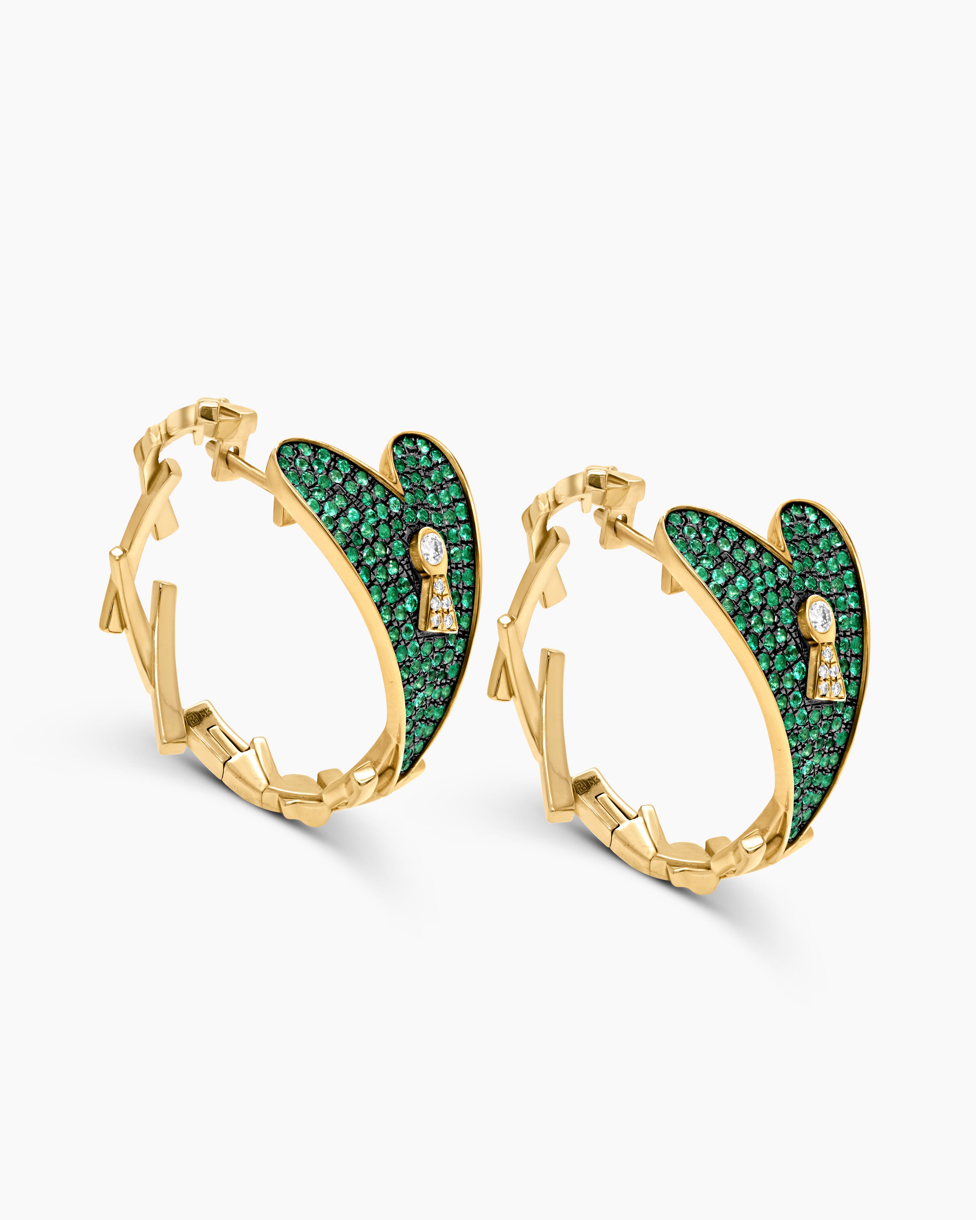 Key to My Heart | Heart Keyhole Hoop Earrings