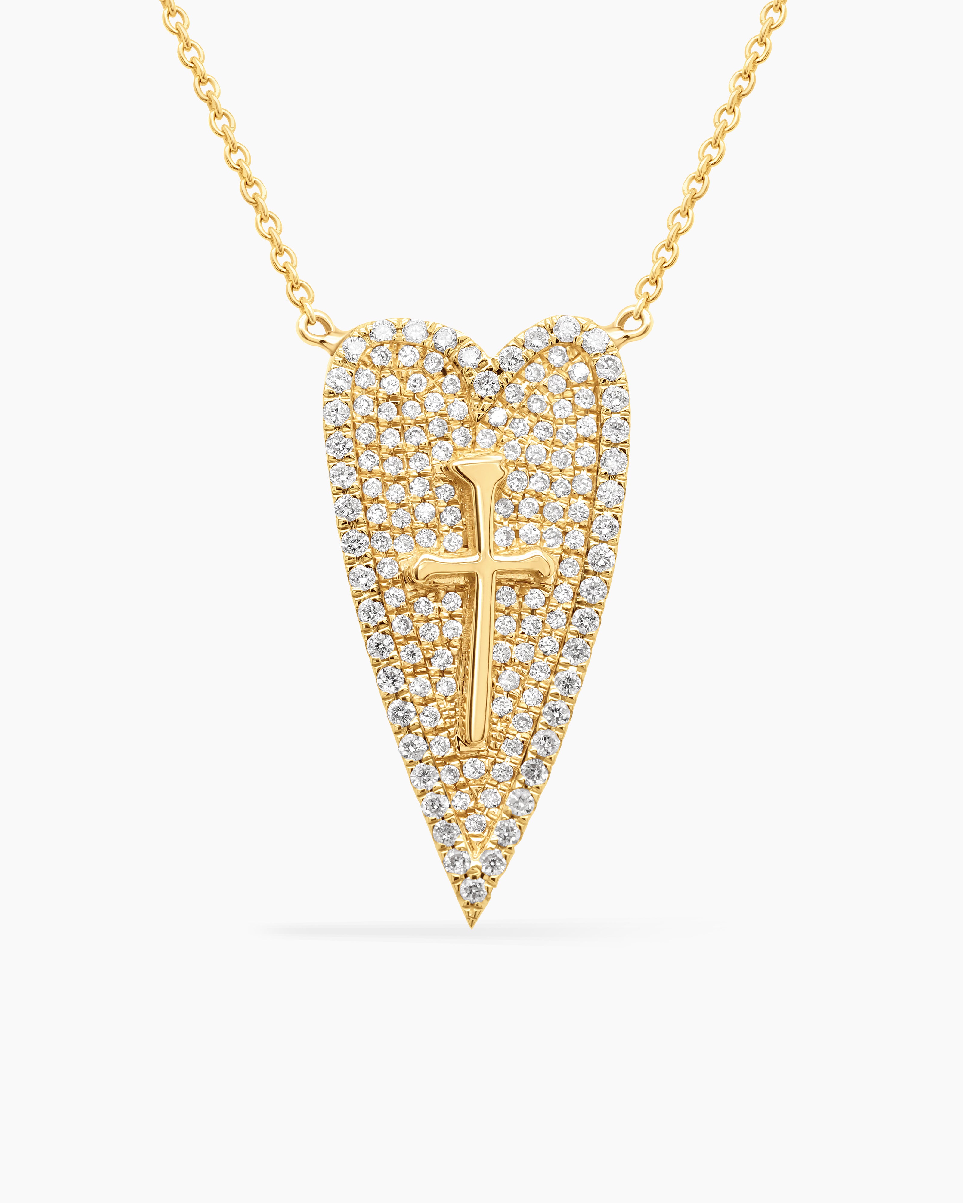 Sacred Love | Gemstone and Diamond Heart Pendant Necklace