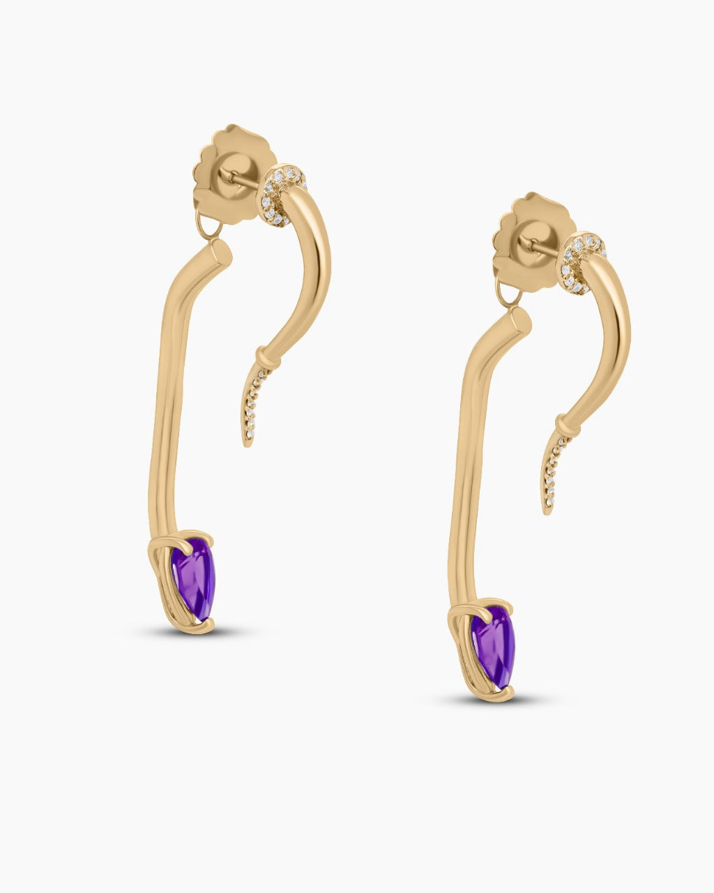 Eden | Snake and Tail Earrings